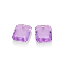 sparkling jewels earring editions Violet Quartz Baguette eardrops eagem41-ec