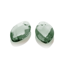 sparkling jewels earring editions facet Green Amethyst ear leaf eardrops eagem44-fclf-s