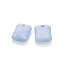 sparkling jewels earring editions Blue Lace Agate Baguette eardrops eagem47-ec