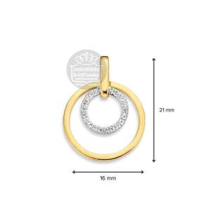 Excellent Jewelry Hanger HH426179 bicolor rond