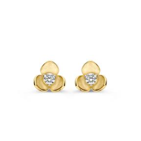 Excellent Jewelry Oorbellen bloem OB128222 geelgoud