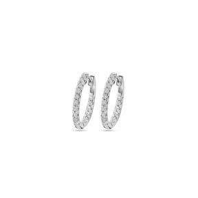 Facette Jewels Oorbellen 4106338 witgoud met lab grown diamant
