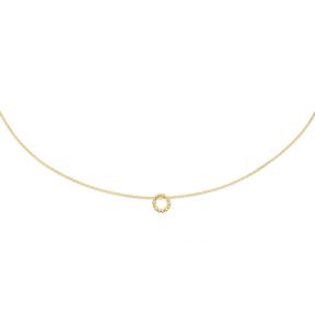 Jackie Gold Bubbly Circle Necklace JKN24.060