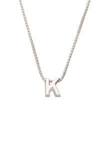 initials letter K collier Joy de la Luz Si-K