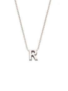 initials letter R collier Joy de la Luz Si-R