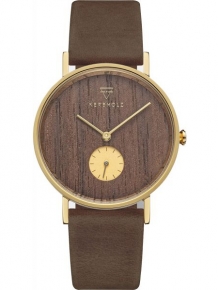 kerbholz houten horloge frida walnut tobacco 4251240415697