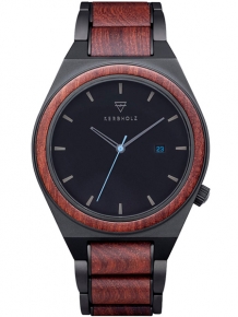 kerbholz houten horloge paul rosewood blue 4251240414195
