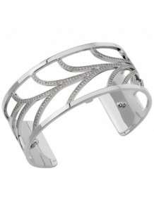 les georgettes armband Courbe zilver zirconia 25mm