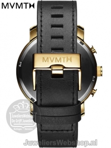 MVMT Chrono Gold Black Leather D-MC01GL