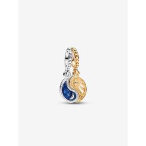 Pandora bedel bicolor Deelbare Zon & Maan Charm 762678C01
