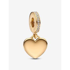 Pandora bedel Goldplated graveerbare hartvormige hanger 768761C01