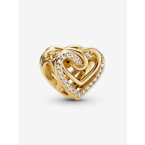 Pandora bedel Silver Goldplated Sprankelend Verstrengelde harten 769270C01