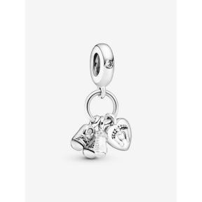 Pandora Silver Baby Bottle en Shoes bedel 798106CZ