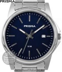 P.1696 Prisma Heren Horloge Staal