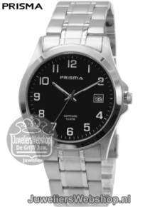 Prisma Horloge P1726 Journey Heren Zwarte Wijzerplaat