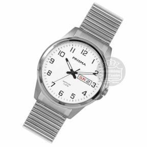 Prisma Herenhorloge P.1280 rekband Wit