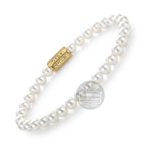 Rebel & Rose Armband RR-60135-G-M Pearl Gem Gold 17,5cm