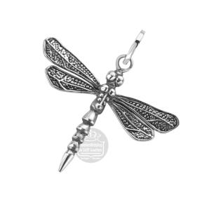 Rebel and Rose Hanger RR-PD016-S Zilver Pendant Dragonfly Small