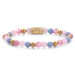 Rebel & Rose Armband RR-60055-G-S Pink Summer Vibes 16,5cm