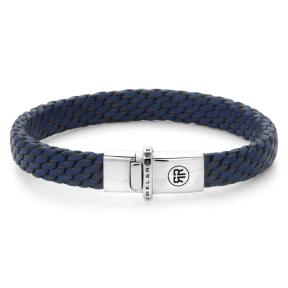 rebel&rose armband woven blue RR-L0167-S-M 17,5
