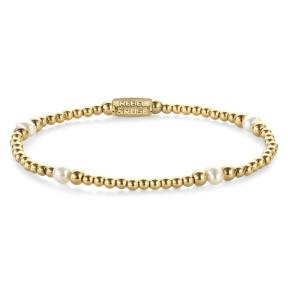 Rebel & Rose Armband RR-40136-G-S Touch Of Pearl Gem Gold 16,5cm