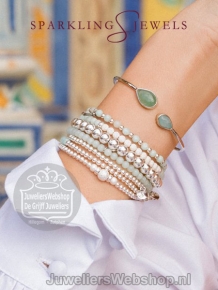 sparkling jewels armband all shine silver saturn 6mm sb-s-6mm-add