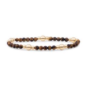 sparkling jewels Tiger Eye Bold Mix Armband BLK01G-G09
