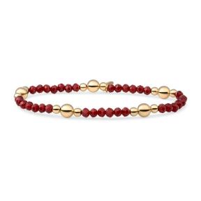 sparkling jewels Ruby Quartz Bold Mix Armband BLK01G-G50