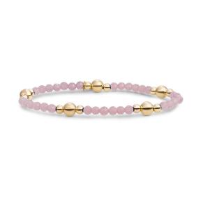 sparkling jewels Pink Opalite Bold Mix Armband BLK01G-G66