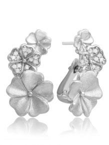 sparkling jewels earring editions Blossom crystal silver oorstekers eas07