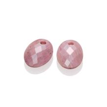 sparkling jewels Pink Rhodonite Medium Oval eardrops EAGEM24-MO