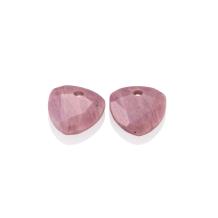 sparkling jewels Pink Rhodonite Trillion cut eardrops eagem24-tri