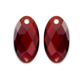 sparkling jewels earring editions facet Ruby Quartz ear leaf eardrops eagem50-fclf-l