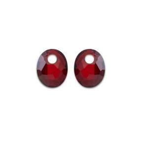 sparkling jewels Ruby Quartz Twist Oval eardrops eagem50-so