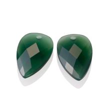 sparkling jewels Green Onyx Blossom eardrops eagem53-bs