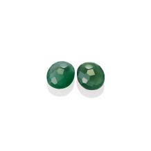 sparkling jewels Green Onyx Twist Oval eardrops eagem53-so