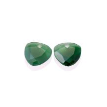 sparkling jewels Green Onyx Trillion cut eardrops eagem53-tri