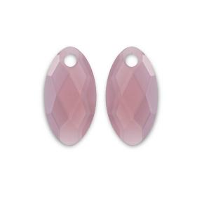 sparkling jewels facet Pink Opalite ear leaf eardrops eagem66-fclf-s