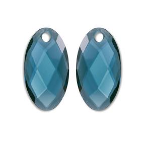 sparkling jewels earring editions facet Ocean Topaz Quartz ear leaf eardrops eagem67-fclf-l