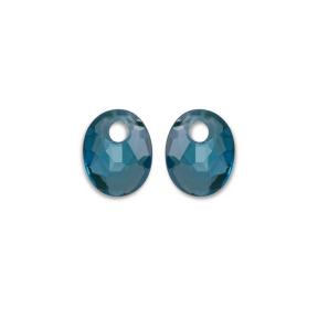 sparkling jewels Ocean Topaz Quartz Twist Oval eardrops eagem67-so