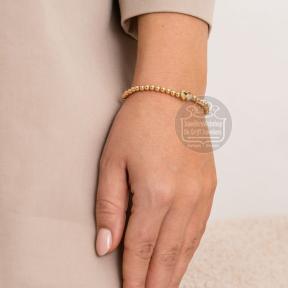 sparkling jewels mom bracelet goldplated SB-G-4MM-DHEART