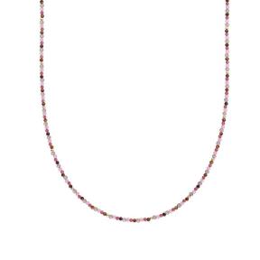 sparkling jewels Essential Beaded Necklace 2MM Multi Gem NLK04G-MULTI02