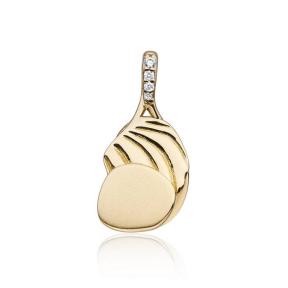 sparkling jewels Uneven gold hanger PENG29