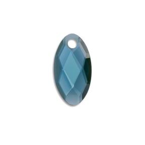 sparkling jewels leaf Ocean Topaz Quartz hanger pengem67-fct-s