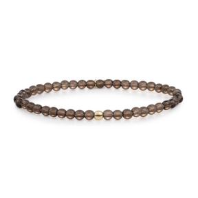 sparkling jewels armband Smoky Quartz saturn small 4mm sbg-gem23-add-4mm