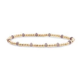 sparkling jewels armband Smoky Quartz reverse roundel SBG-GEM23-MIX-FCTRDL