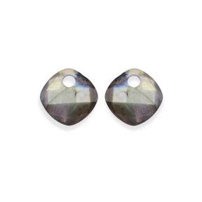 sparkling jewels Labradorite Cushion Cut eardrops EAGEM18-CC