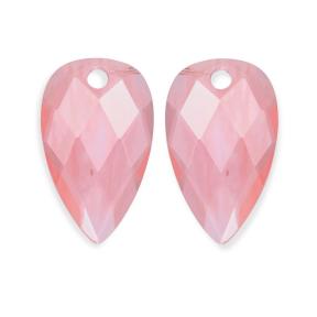 sparkling jewels earring editions Facet Cherry Quartz Blossom eardrops eagem25-bs