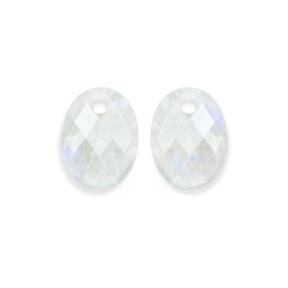 sparkling jewels Moonstone Medium Oval eardrops EAGEM54-MO