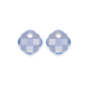 sparkling jewels Aquamarine Quartz Cushion Cut eardrops EAGEM56-CC
